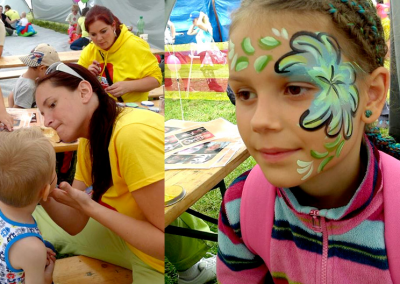 Animácia voľného času - face painting - maľovanie na tvár